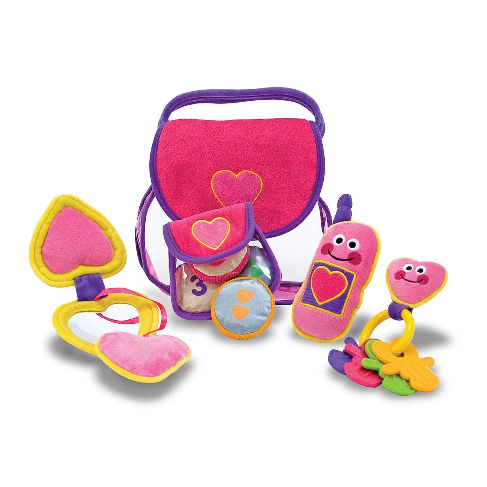 Melissa &amp; Doug Pretty Purse Fill and Spill Soft Play Set Toddler Toy Gift