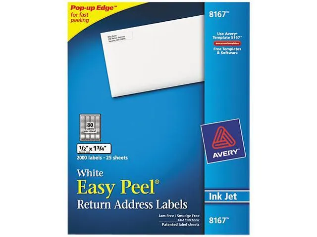 Avery White Easy Peel Address Labels