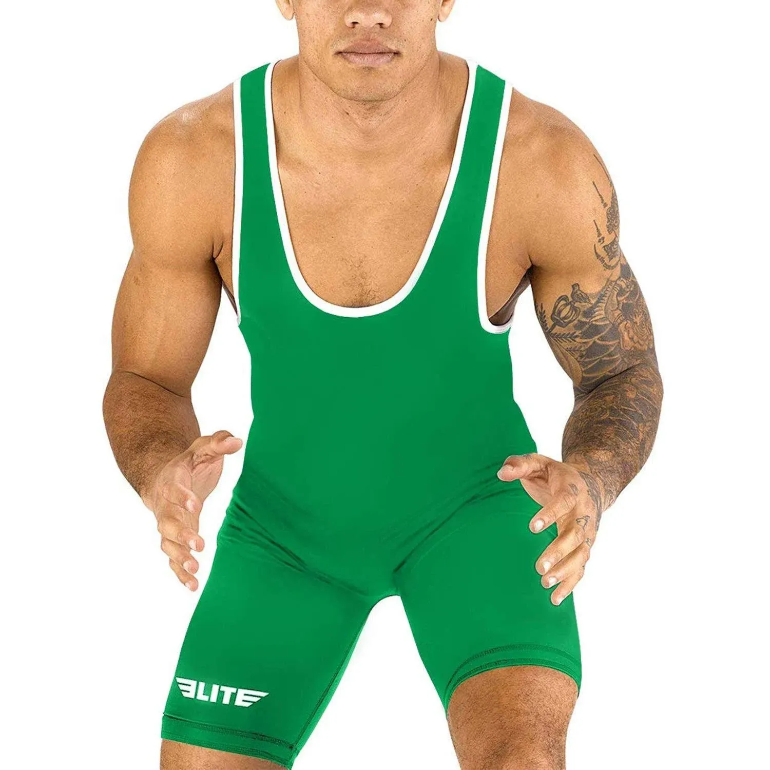 Elite Sports Men’s Wrestling Singlets, Standard Singlet for Men Wrestling Uniform