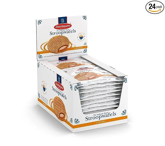 Stroopwafels, Dutch Waffles Soft Toasted, Caramel, Office Snack, Jumbo Size, ...