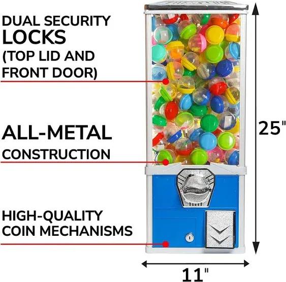 Vending Machine - Big Capsule Vending Machine - Prize Machine - Commercial, Blue