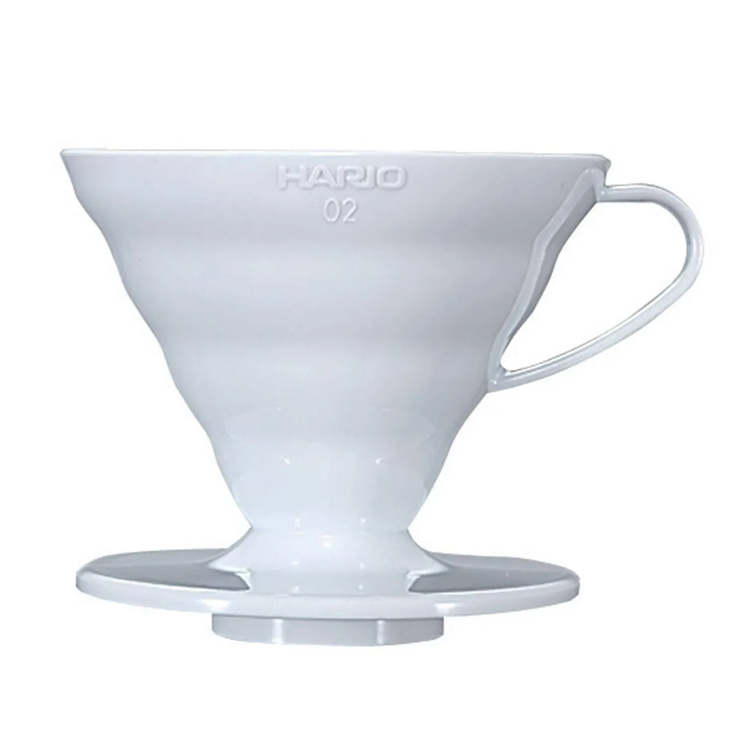 Hario V60 Plastic Coffee Dripper, Size 01, White