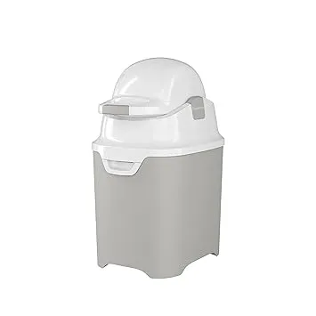 Foundations Mini Diaper Pail with Airtight Lid - Durable & Odorless Diaper Disposal, Large Capacity, Holds up to 30 Newborn Diapers, Refill with Any Bags - Pink