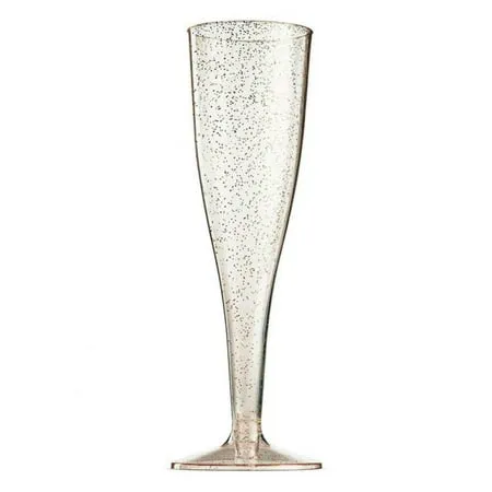 Plastic Champagne Flutes 200 Pack Plastic Champagne Glasses Disposable Mimosa Glasses 5.5 Oz Crystal Clear Plastic Flutes for Party Drinking Cocktail Cups Acrylic Wedding Toasting Glasses Flutes Bulk