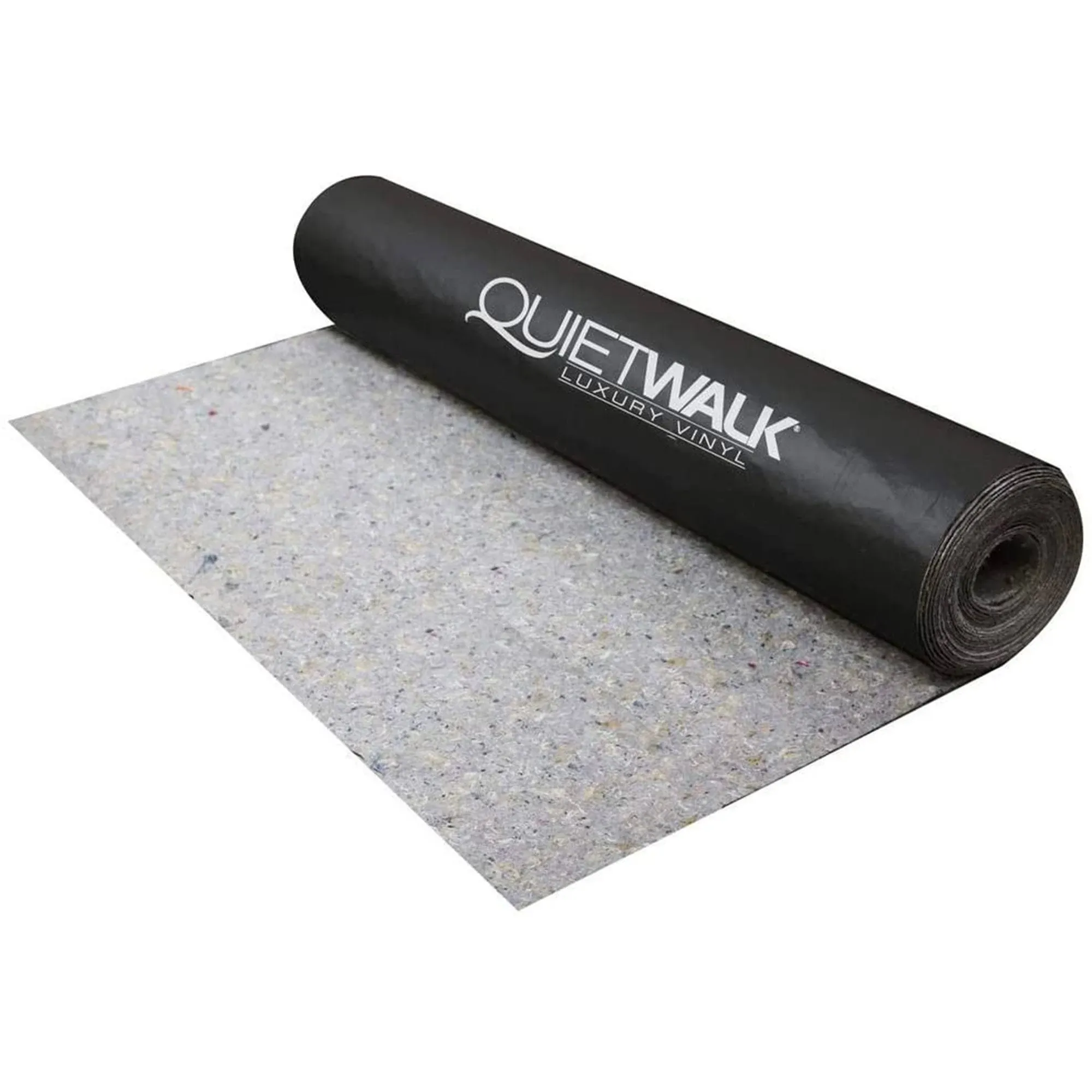 QuietWalk LV Luxury Vinyl, Laminate, or Wood Underlayment (Float, Glue, or Nail) w/Vapor Barrier- Sound Reduction, Compression Resistant, Moisture Protection 3'x33'4" Roll (Covers 100 sf) QW100LV