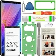 Galaxy S9 Battery for Samsung Galaxy S9 SM-G960 G960U/U1/A/R4/W/F/T/P/V Replacement, EB-BG960ABE EB-BG960ABA Battery w/Back Cover Adhesive+Battery Adhesive+Repair Tools+Installation InstructionGalaxy S9 Battery for Samsung Galaxy S9 SM-G960 G960U/U1/A/R4