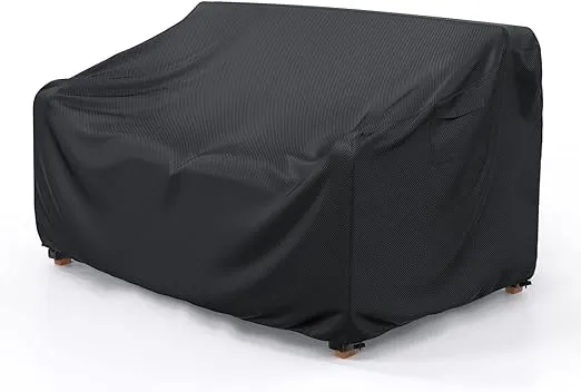 Heavy Duty Patio Sofa Cover Waterproof,  3-Seater 90&#034; L×42&#034; D×32&#034; H Black