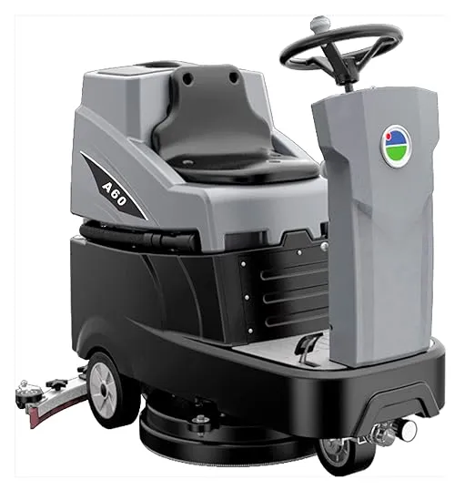 Ride on Auto Floor Scrubber Machine 22'' with Battery, Brush