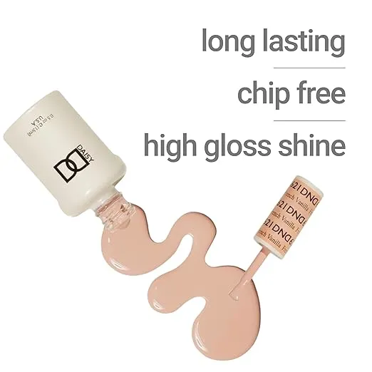 DND Gel Polish Set, Sheer Collection, UV/LED GelPolish and Air Dry Nail Lacquer, Matching Chip-Free Polish Duo, 0.5 Fl Oz Each