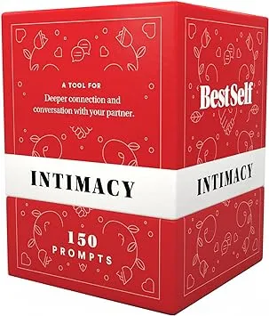 BestSelf Intimacy Deck 150 Relationship Building Conversation Cards Starters Couples Games, Meaningful Couples Card Game - Romantic Couples Strengthen Relationship Cards, and Questions for Couples