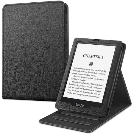 Fintie Flip Case for 6.8" Kindle Paperwhite (11th Generation-2021) and Kindle Paperwhite Signature Edition - Slim Fit Vertical Multi-Viewing Stand Cover with Auto Sleep/Wake, Brown