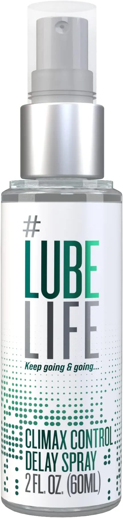 Lube Life Climax Control Delay Spray, Male Genital Desensitizer with Active Ingredient Benzocaine to Keep You Lasting Longer, Stamina-Enhancing, for Men and Couples, 2 Fl Oz