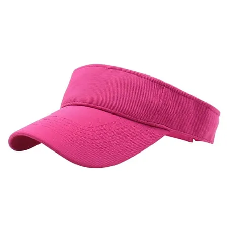 Sun Sports Visor-Golf Beach Visor Cap UV Protection Adjustable Hat For Women(Hot Pink)