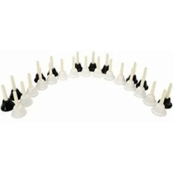 Rhythm Band 25 Note Black and White Handbell Set RB125