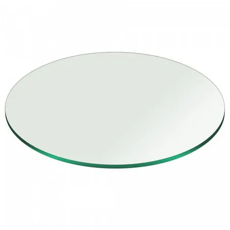 22" Inch Round Glass Table Top 3/8" Thick Pencil Polish Edge Tempered by Fab Glass and Mirror