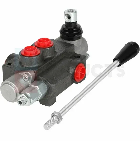 Hydraulic Flow Control Valve 1 Spool 11 GPM SAE Ports Adjustable Relief Lever ...