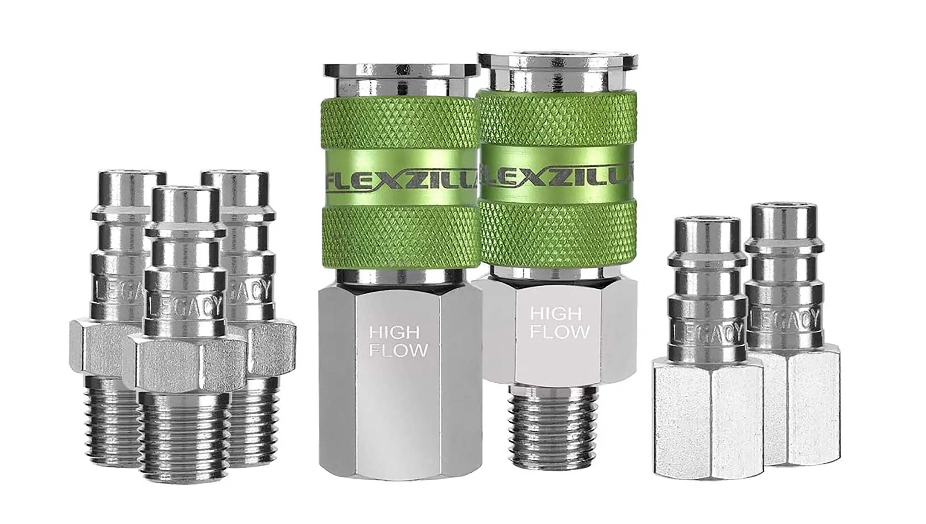 Flexzilla Flexzilla Pro 7-pc A53457FZ high flow coupler and plug kit 1/4-in NPT and 1/4-in body