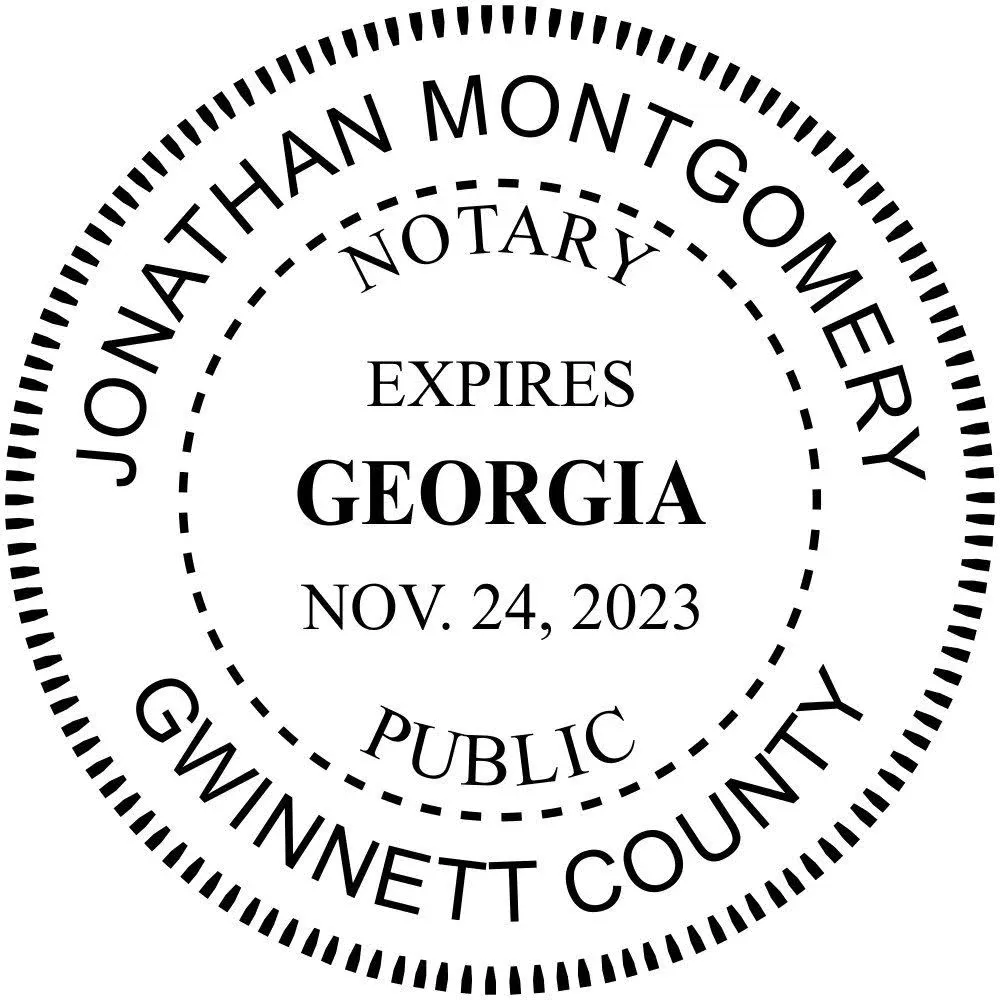 Holmes Stamp & Sign Georgia Notary Round Seal Stamp