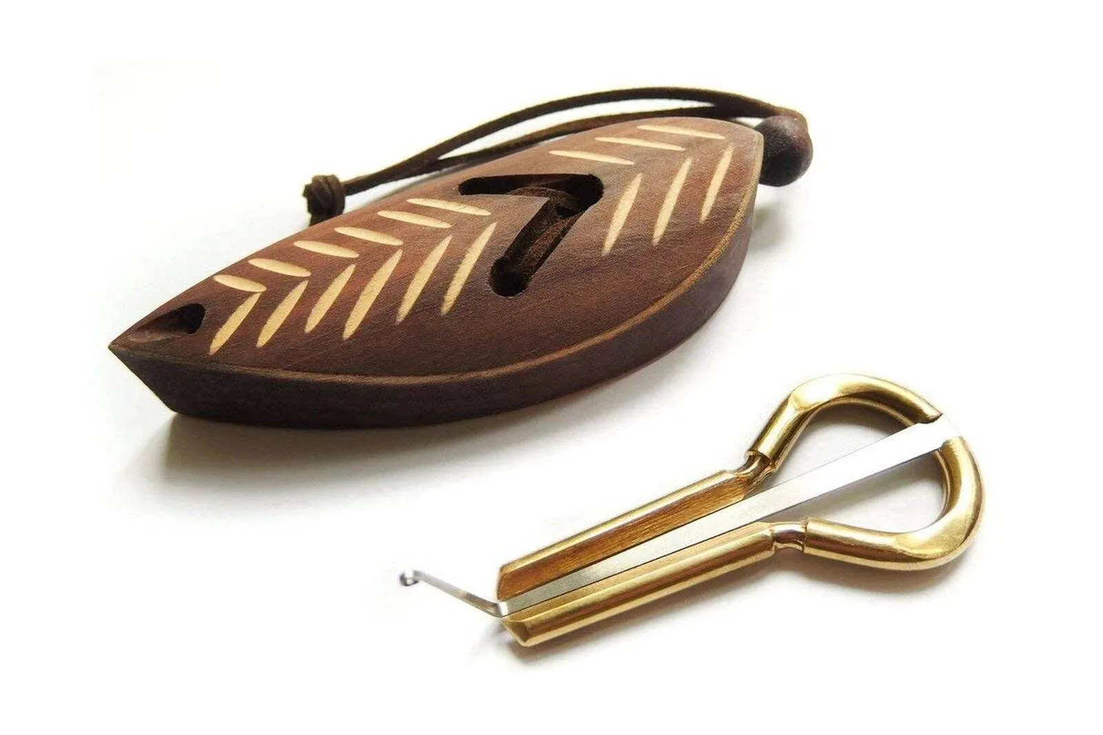 Altay Jew&#039;S Harp for Beginners: P.Potkin&#039;S Komus +&#034;Dark Leaf&#034; Wooden Case