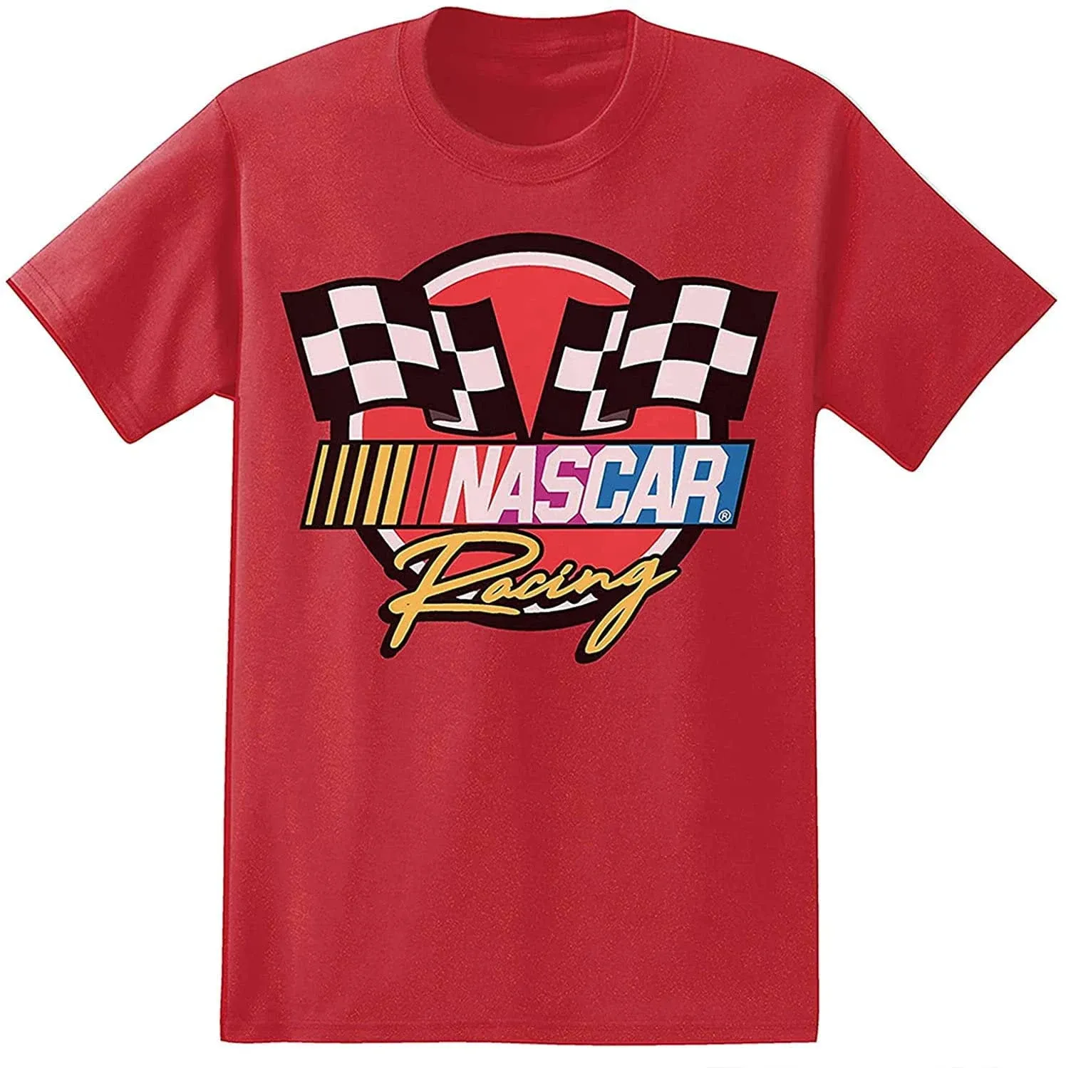 Nascar Vintage Daytona 500 Shirt Racing Mens Graphic T-Shirt (Red, Small)