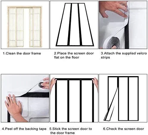 Transparent Insulated Door Curtain-Magnet<wbr/>ic Thermal Door Cover, Screen Door 