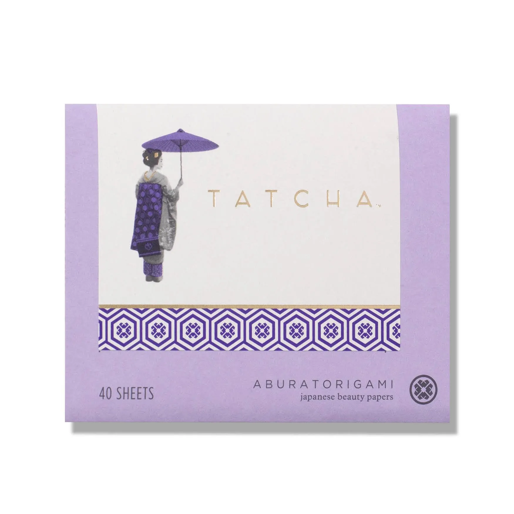 Tatcha Aburatorigami Blotting Papers: 100% Natural Abaca Leaf & Gold Flakes Absorb Excess Oil (40 Pack)