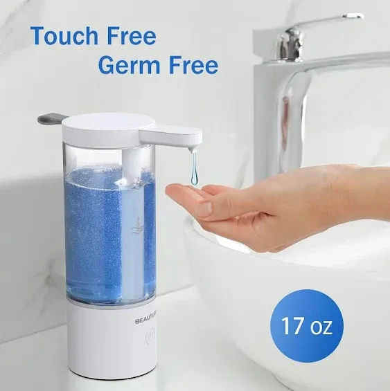 SeenVo Automatic Soap Dispenser.12.8Oz Wall Mounted Touchless Foaming Soap Dispenser for Bathroom Countertop,4-Level Adjustable Foam Volume Waterproof Hand soap Dispenser for Home,Kitchen