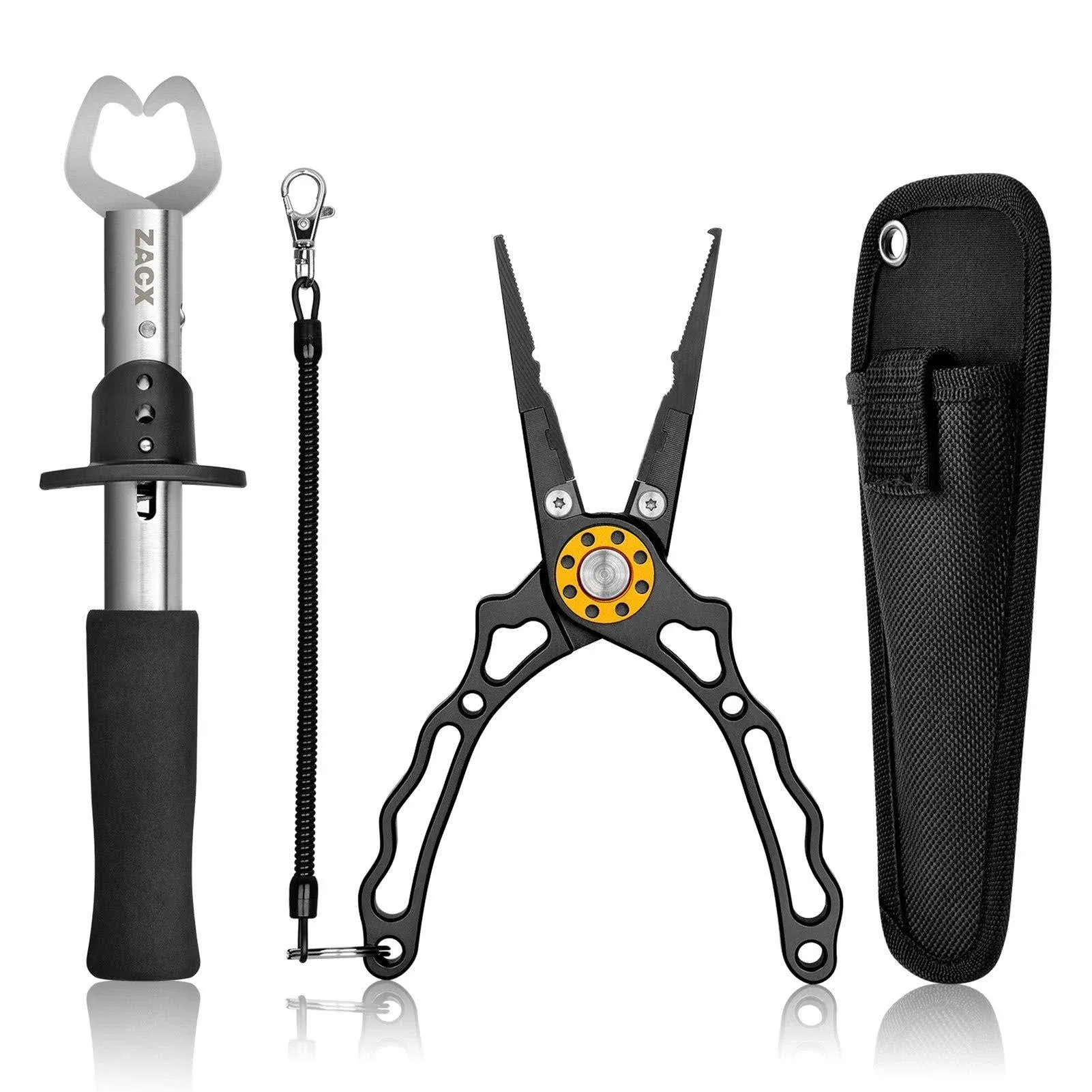  Fishing Pliers, Fish Lip Gripper Upgraded Muti-Function Fishing Pliers Hook 