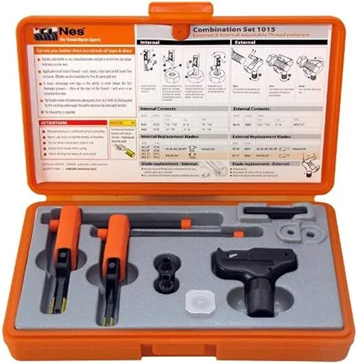 Nes Universal External/Internal Thread Repair Kit NES1A, 21, 22, 3-Piece, NES1015 , Orange