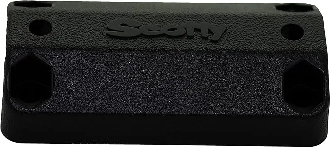 Scotty 242 Rail Mounting Adapter, Black, 7/8"-1"