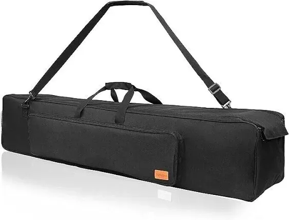 TORIBIO Tripod Case Bag 50"x10.2"x10.2"/127x26x26cm with Padded Water-resistant Heavy-Duty Multi-Function Tripod Carrying Case with Strap,Suit for Lights, Speakers, Cameras, Booms, Microphone Stands