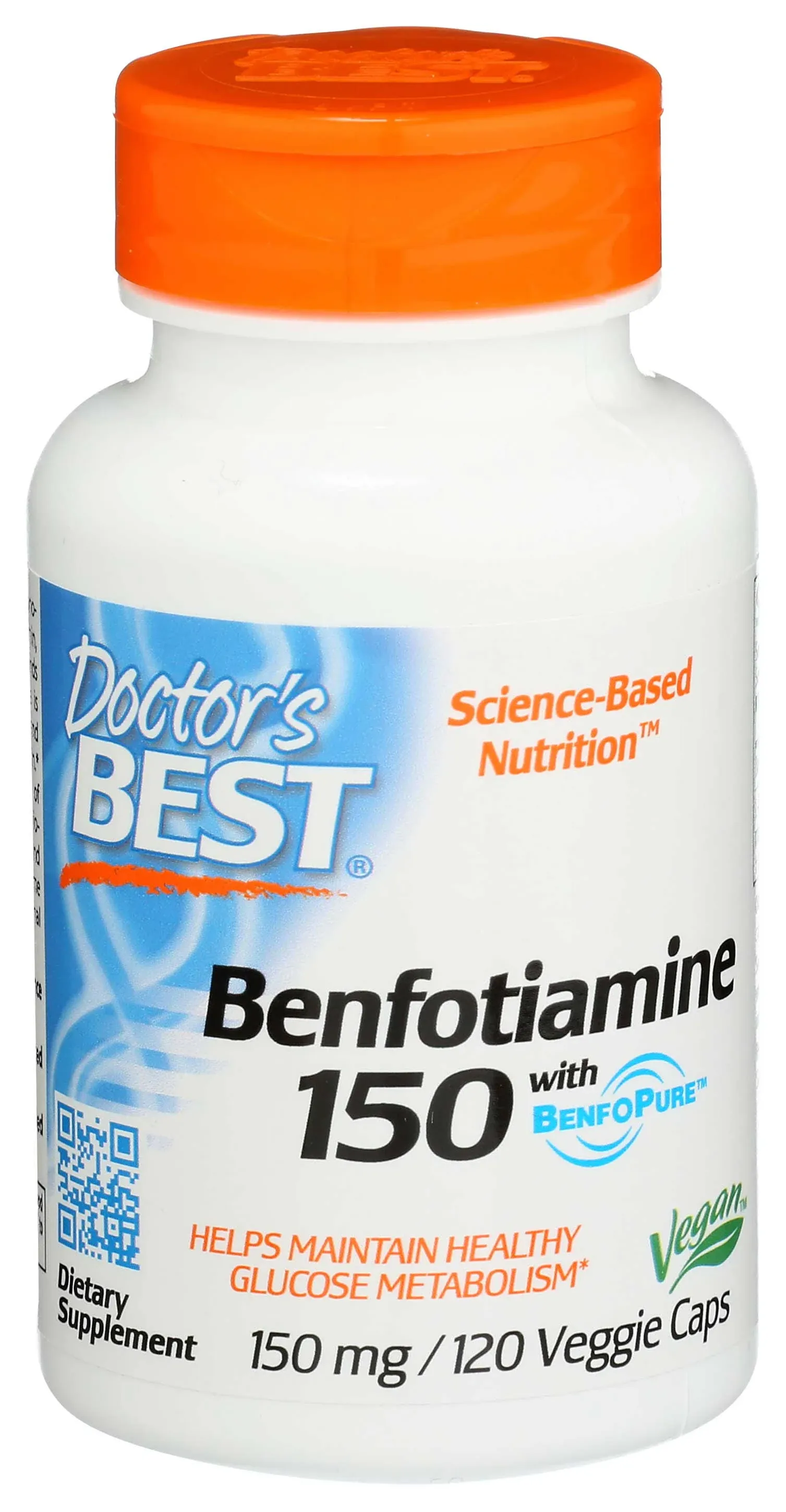 Doctor's Best, Benfotiamine with BenfoPure, 150 mg, 360 Veggie Caps