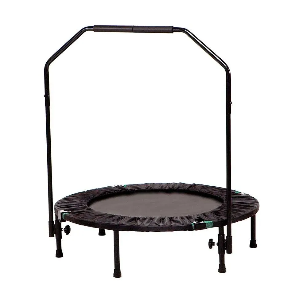 Marcy 40-Inch Trampoline Cardio Trainer, with Handrail, Black, Size: 40 inch