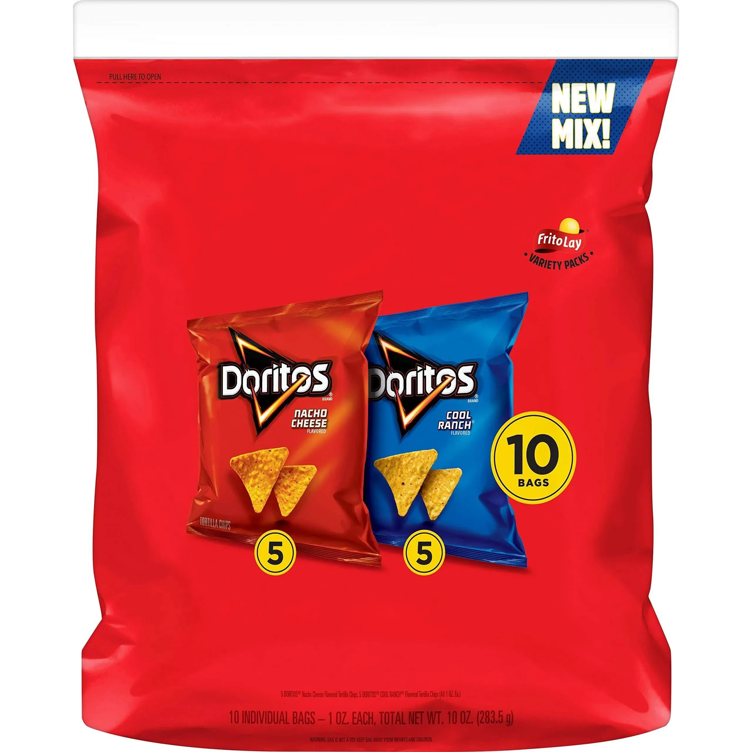 Doritos 2 Flavor Variety Pack, 1 oz Bags, 10 Count