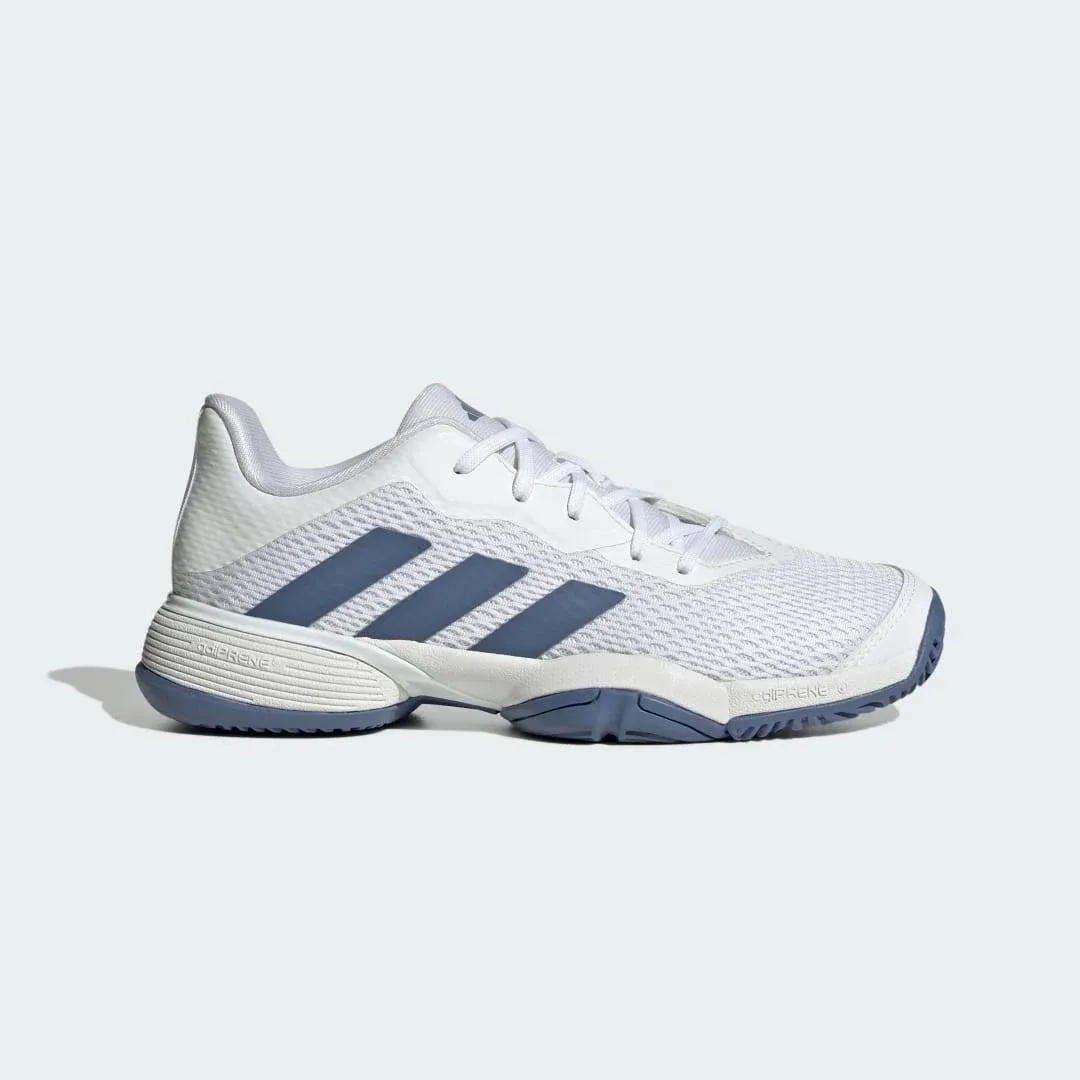 Adidas Kid's Barricade Tennis Shoes, White/Crew Blue, Size 5