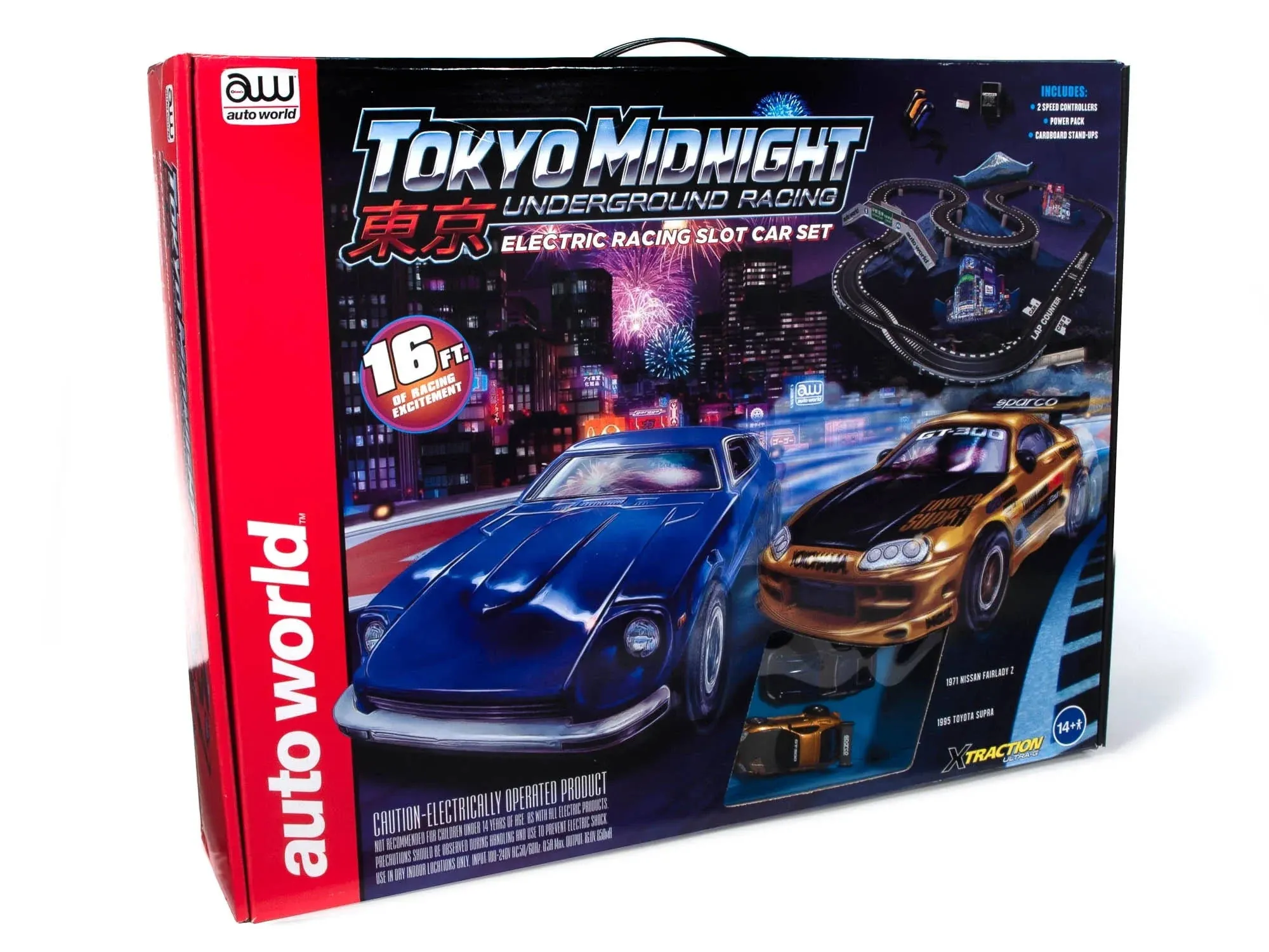 Auto World Tokyo Midnight Underground 16' Racing Slot Race Set