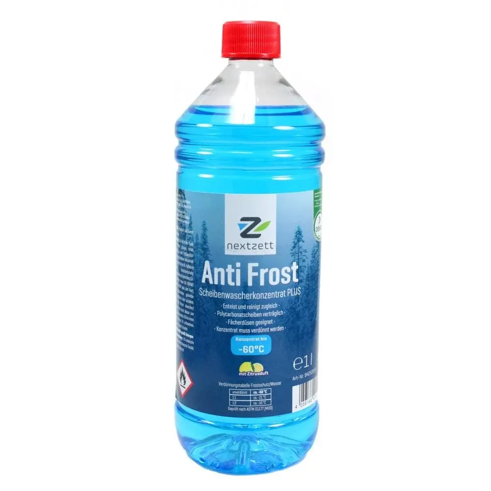 nextzett Anti Frost Windshield Washer Fluid Concentrate 33.8 oz (1 liter)