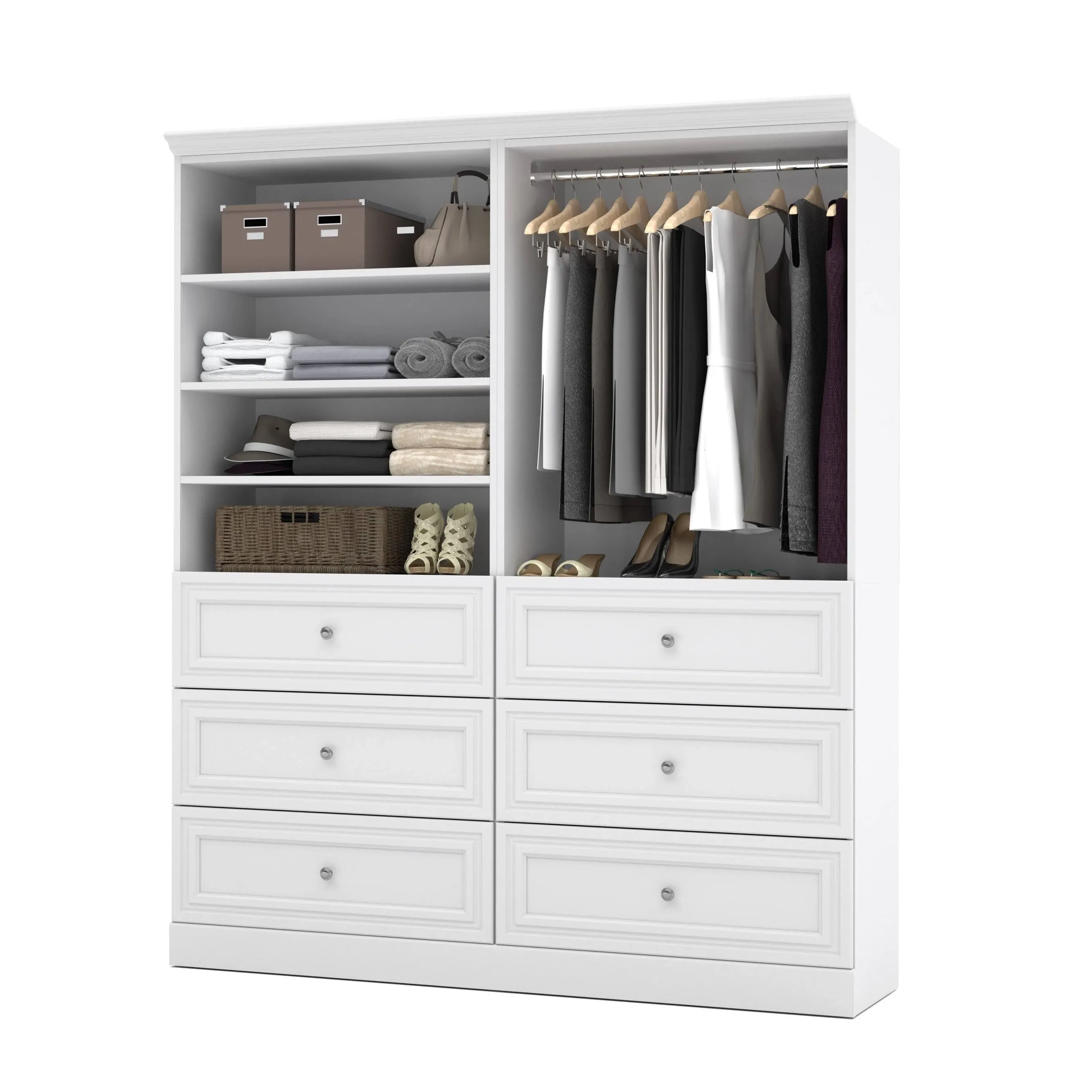 Bestar Versatile By Bestar 72'' Storage Kit, White