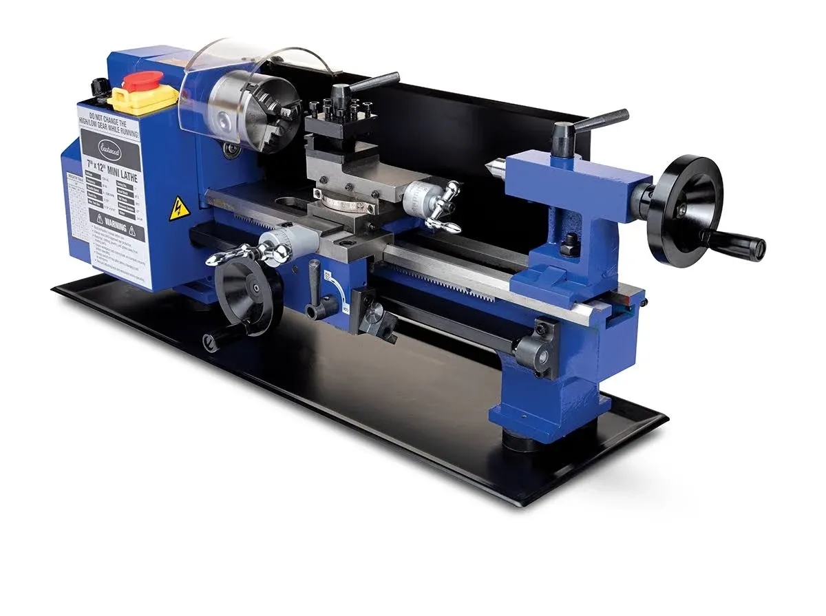 Eastwood Benchtop Mini Metal Lathe - 7 in. x 12 in.