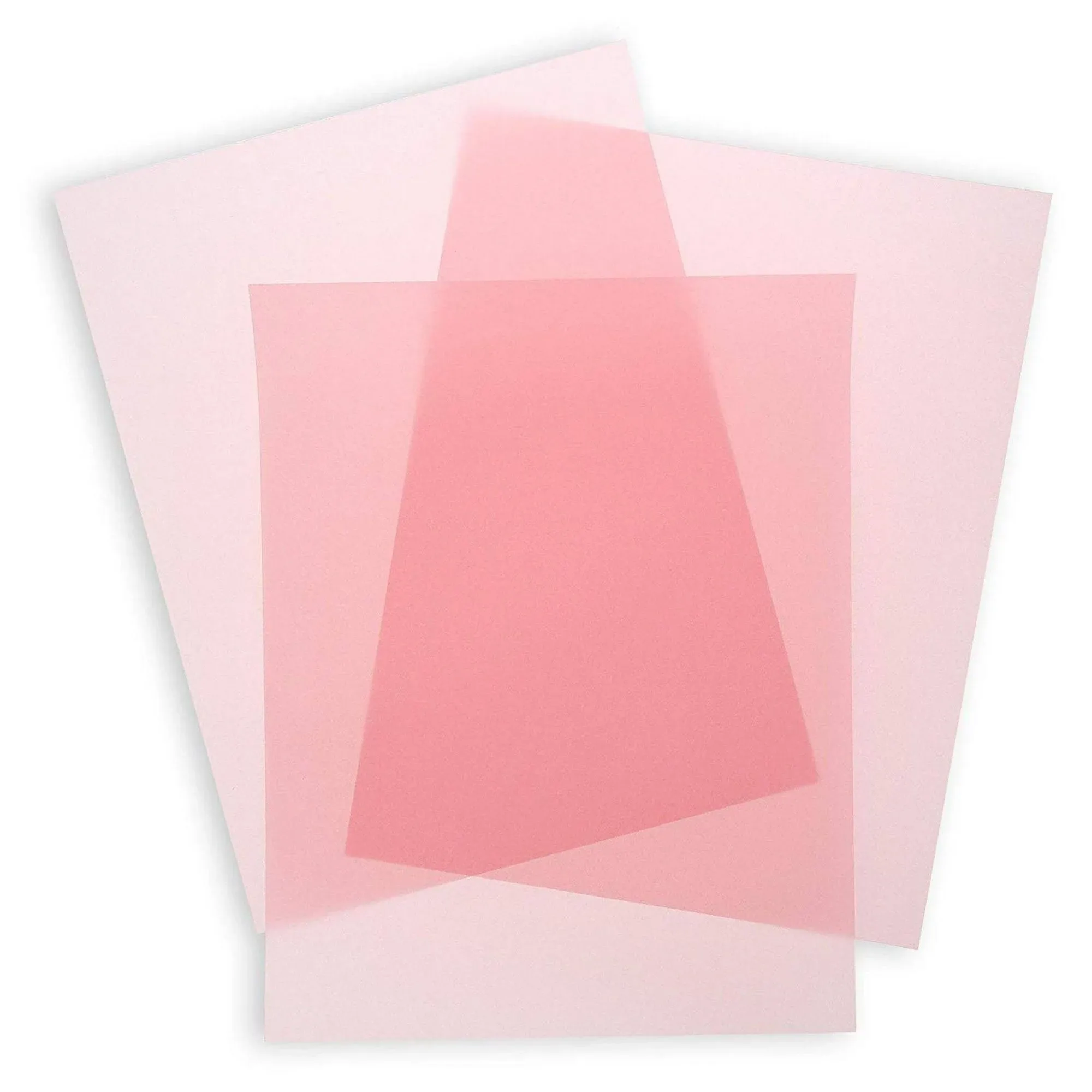 Pink Vellum Paper for Invitations and Tracing (8.5 x 11 in, 50 Sheets)