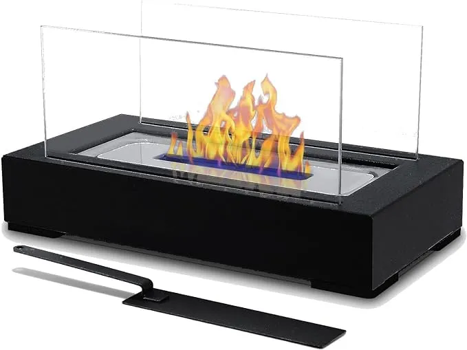 ATR ART to REAL Upgrades Tabletop Fire Pits,Portable Smokeless Bio Ethanol Fireplace with Realistic Burning,Awesome Gifts