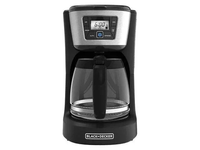 BLACK+DECKER QuickTouch™ Digital Programmable 12-Cup* Coffee Maker, Black, CM1060B-T