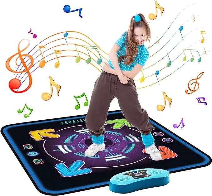 FUCEORUY Dance Mat for Kids Ages 4-8 Electronic Dance Mats Toy with 3 Game Mo...