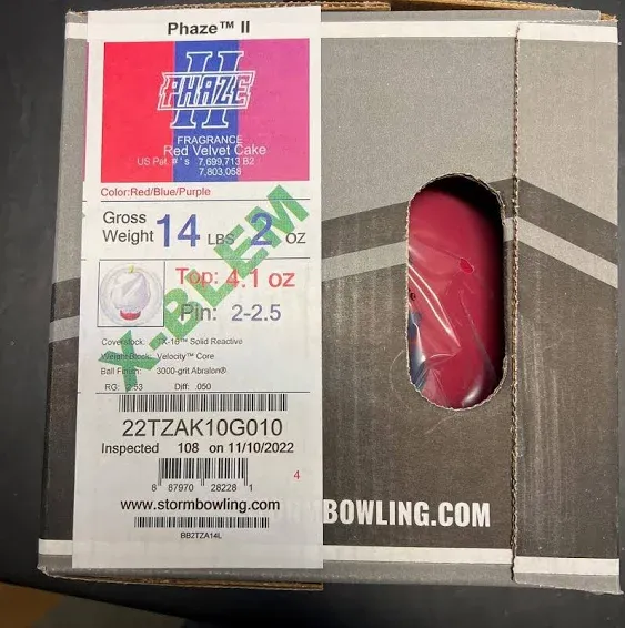 Storm Phaze II X-Blem 14 lbs NIB Bowling Ball