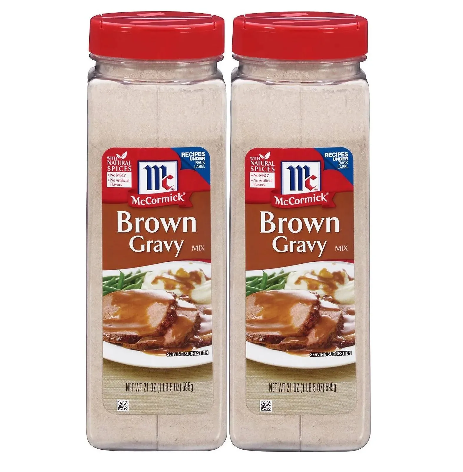 New McCormick Brown Gravy Seasoning Mix, 21 oz Gravies Free Shippping