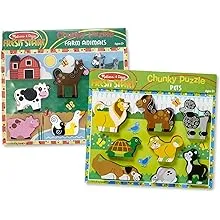 Melissa & Doug Chunky Bundle - Farm & Pets