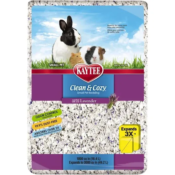 Kaytee Clean and Cozy Small Pet Bedding Lavender Scented - 24.6 liter