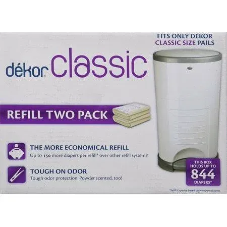 Dekor Classic Diaper Pail Refills | 2 Count