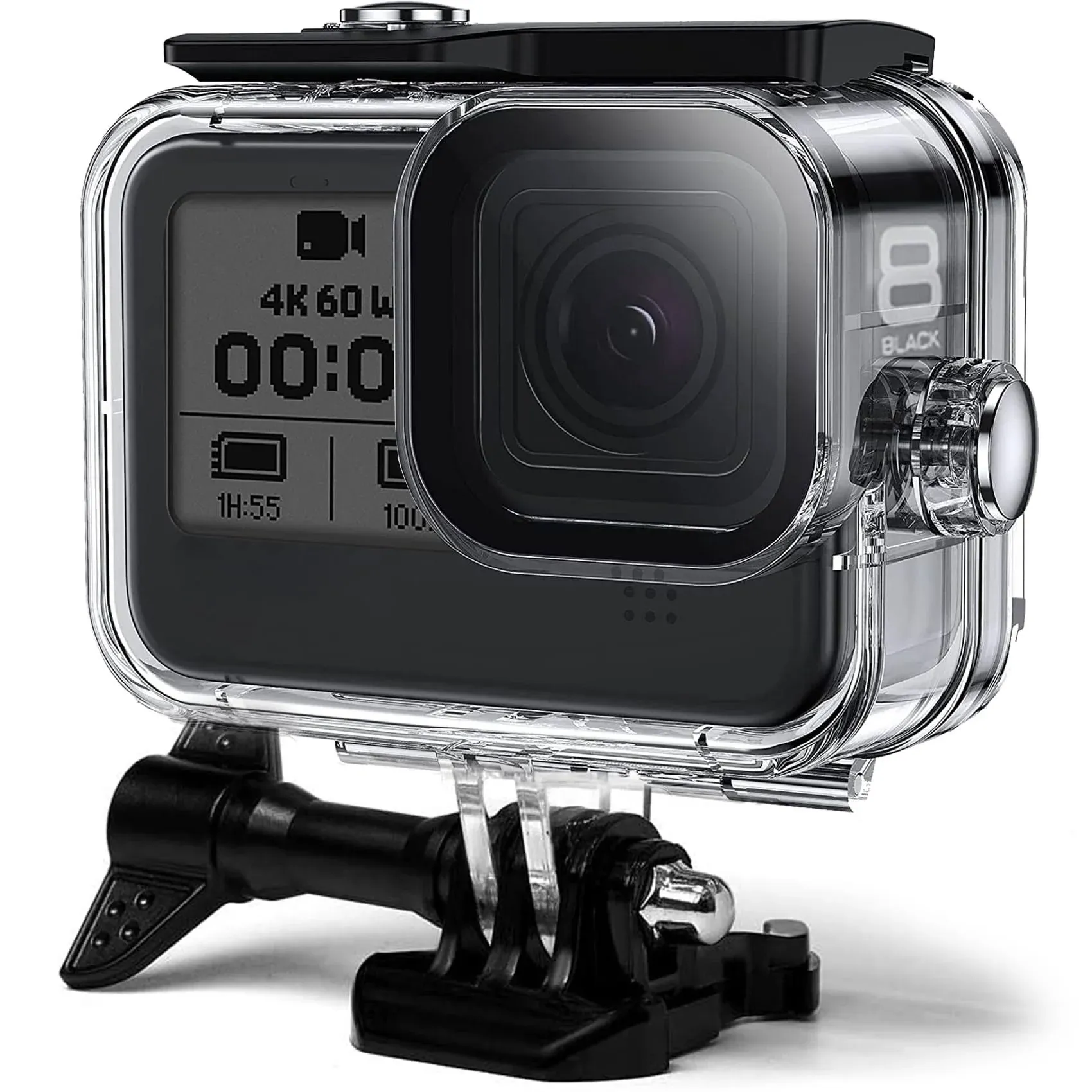 FitStill 60m Waterproof Case for Go Pro Hero 8 Black, Protective Underwater Dive ...