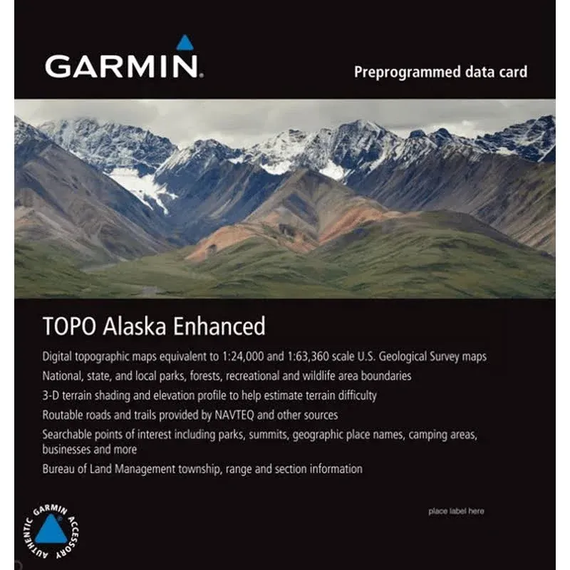 Garmin TOPO-Alaska Enhanced-microSD/SD